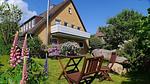 Garten mit Sitzecke - Haus Becher App. LUV - Top-Hundeurlaub