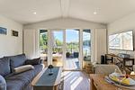 Wohnzimmer - Ferienhaus Seabreeze (115) mit Zaun - Top-Hundeurlaub