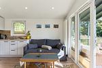 Wohnzimmer - Ferienhaus Seabreeze (115) mit Zaun - Top-Hundeurlaub