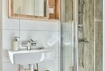 Badezimmer - Ferienhaus Seabreeze (115) mit Zaun - Top-Hundeurlaub