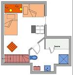 Grundriss - Appartement Altes Pastorat 5 - Top-Hundeurlaub
