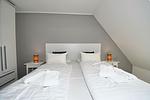 Schlafzimmer - Doppelhaushälfte Böhler Strandhus - Top-Hundeurlaub