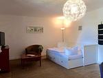 Wohnzimmer mit Schlafsofa - Landpension Dubnitz - Ferienwohnung 7 - Top-Hundeurlaub