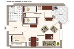 Grundriss - Hus Jadekieker 02 - Top-Hundeurlaub