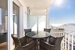 Balkon mit Zugang zum Wohnbereich - Apartmentanlage Meerblickvilla 3-32 - Top-Hundeurlaub