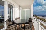 Balkon zum Wohn-/Essbereich - Apartmentanlage Meerblickvilla 3-36 - Top-Hundeurlaub