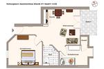 Grundriss - Apartmenthaus Atlantik 411 - Top-Hundeurlaub