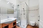Badezimmer mit Dusche - Dünenschloss 1-08 - Top-Hundeurlaub