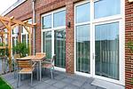 Terrasse mit Gartenmöbel - Aparthotel Anna Düne 0-05 - Top-Hundeurlaub