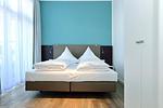 Schlafbereich mit Doppelbett - Aparthotel Anna Düne 0-06 - Top-Hundeurlaub
