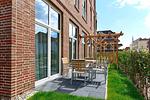 Terrasse mit Gartenmöbel - Aparthotel Anna Düne 0-06 - Top-Hundeurlaub