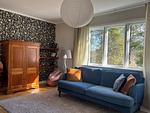 Heller Wohnbereich mit schwedischem Charme in Villa Emma - Villa Emma - Top-Hundeurlaub