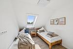 Schlafzimmer - Ferienwohnung Aquamarin Büsum - Top-Hundeurlaub