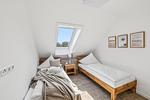 Schlafzimmer - Ferienwohnung Aquamarin Büsum - Top-Hundeurlaub