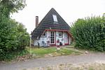 Fassade / Eingang - Ferienhaus "Der kleine Leuchtturm" Rotersand 06 - Top-Hundeurlaub