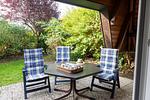 Terrasse - Ferienhaus "Watt´n Huus" Opi Huck Stroot 35 - Top-Hundeurlaub