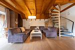 Wohnzimmer - Ferienhaus "Watt´n Huus" Opi Huck Stroot 35 - Top-Hundeurlaub