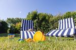 Gartenblick - Ferienhaus "ter Jung" Kniepsand 01 - Top-Hundeurlaub
