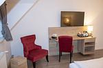 Wohnzimmer - Cuxlandhotel  Doppelzimmer 115 - Top-Hundeurlaub