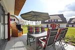 Terrasse mit Ausblick - Reethaus 13b - Top-Hundeurlaub