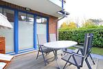 Terrasse mit Gartenmöbeln - Wohnung 03-1 - Top-Hundeurlaub