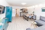 Wohnzimmer - Ferienwohnung 101 - Top-Hundeurlaub