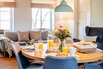 Essbereich - Ferienwohnung Teve im Reethus Mühlenlund - Top-Hundeurlaub