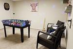 Spielzimmer mit Kicker, Dart u.v.m - Ferienhaus Landliv Huus - Top-Hundeurlaub
