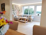 Blick in den Wohnbereich im Wintergarten - Ferienhaus Landliv Huus - Top-Hundeurlaub