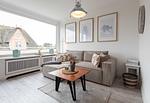 Wohnzimmer - Haus Heidehörn App. 7 - Top-Hundeurlaub