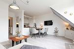 Wohnzimmer - Haus Heidehörn App. 7 - Top-Hundeurlaub