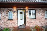 Fassade / Eingang - Ferienhaus Gartenweg - Top-Hundeurlaub