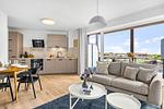 Wohnzimmer - Ferienwohnung TheViewA04 Cloudsurfer Dagebüll - Top-Hundeurlaub