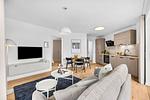Wohnzimmer - Ferienwohnung TheViewA04 Cloudsurfer Dagebüll - Top-Hundeurlaub