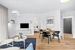 Wohnzimmer - Ferienwohnung TheViewA04 Cloudsurfer Dagebüll - Top-Hundeurlaub