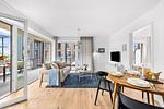 Wohnzimmer - Ferienwohnung TheViewA04 Cloudsurfer Dagebüll - Top-Hundeurlaub