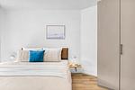 Schlafzimmer - Ferienwohnung TheViewA04 Cloudsurfer Dagebüll - Top-Hundeurlaub
