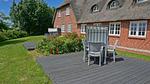 Terrasse - Haubarg Ossenhoff Appartement Kälvstall - Top-Hundeurlaub