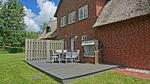 Terrasse - Haubarg Ossenhoff Appartement Buernhus - Top-Hundeurlaub