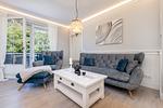 Wohnzimmer - Villa Strandblick 2 - Top-Hundeurlaub