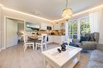 Wohnzimmer - Villa Strandblick 2 - Top-Hundeurlaub
