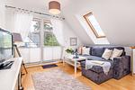 Wohnzimmer - Strandferienwohnung Trixi - Top-Hundeurlaub
