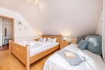 Schlafzimmer - Strandferienwohnung Trixi - Top-Hundeurlaub