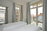 Schlafzimmer mit Doppelbett - Aparthotel Anna Düne 2-39 - Top-Hundeurlaub