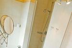 Badezimmer mit Dusche - Dünenschloss 1-21 - Top-Hundeurlaub
