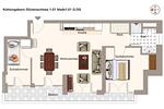 Grundriss - Dünenschloss 1-21 - Top-Hundeurlaub