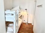 Schlafzimmer mit Etagenbett - Ferienvillen Anna Düne 1-01 - Top-Hundeurlaub