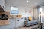 Wohnzimmer - Ferienhaus "Fuchsbau" (107) - Top-Hundeurlaub