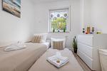 Schlafzimmer - FeWo Bianca - Top-Hundeurlaub