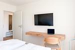 Schlafzimmer - Ferienwohnung Funk Unit Olpenitz - Top-Hundeurlaub